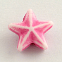 Craft Style Acrylic Beads, Starfish/Sea Stars, 10x10x5mm, Hole: 2mm, about 2300pcs/500g.
