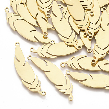 201 Stainless Steel Links Connectors, Laser Cut Links, Leaf