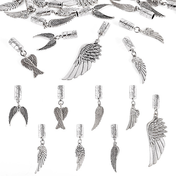 16шт 8 стиль сплав наконечник шнура, перо