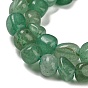 Natural Green Aventurine Bead Strands, Tumbled Stone, Nuggets