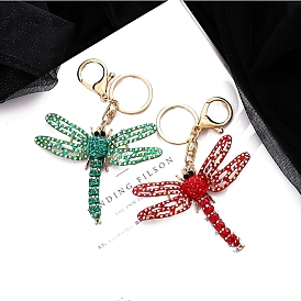 Сплав горный хрусталь брелок, стрекоза