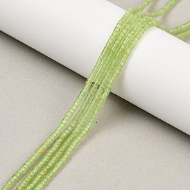 Природный перидот бисер нитей, диск, Heishi бусы