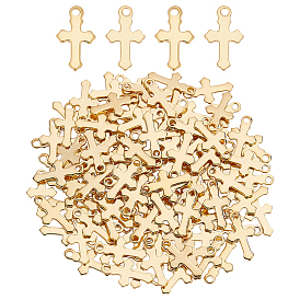 120 шт. 304 подвески-крестики из нержавеющей стали