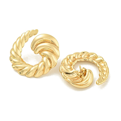 Текстура vortex 304 серьги-гвоздики из нержавеющей стали для женщин