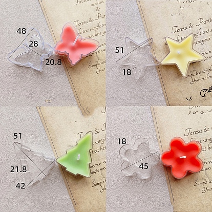 Пластиковая чашка для свечи, прозрачные