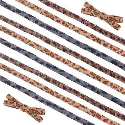 3 рулоны 3 цвета полиэфирной ленты, леопардовым принтом, украшение аксессуаров для одежды