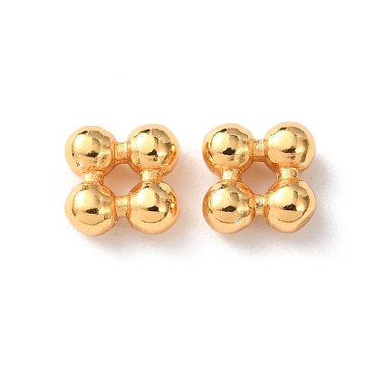 Латунные бусины, клевер, стойки покрытие, долговечный, без кадмия и без свинца