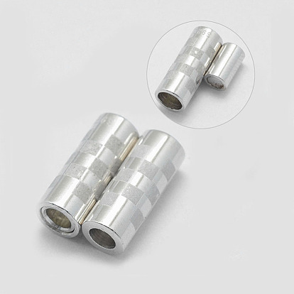 925 магнитные застежки из стерлингового серебра, с печатью s925, колонка