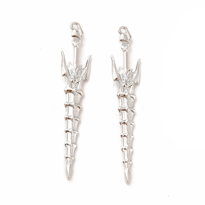 Стойки обшивки сплава большие кулоны, без кадмия, без никеля и без свинца, очарование меча