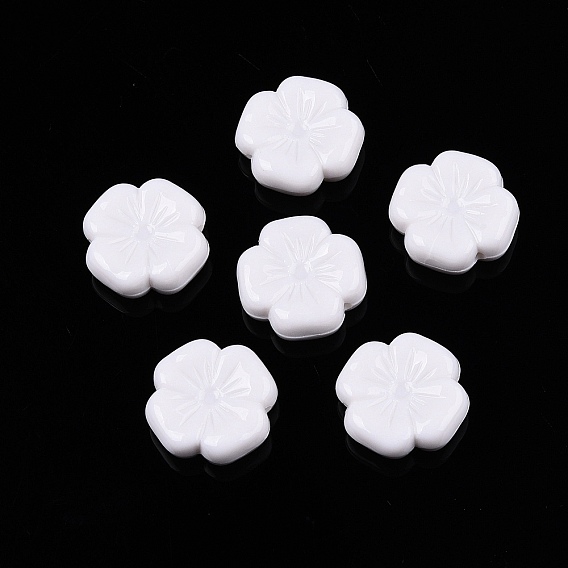 Непрозрачные акриловые бусины, цветок