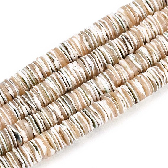 Светящиеся нити бусин из натуральных ракушек морских ракушек, диск, Heishi бусы