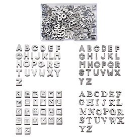 Брелоки из экологически чистого цинкового сплава, со стразами, с покрытием платиным, алфавит