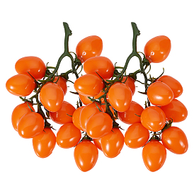 Tomate cherry de imitación de plástico, frutas artificiales, Para simular decoraciones de utilería