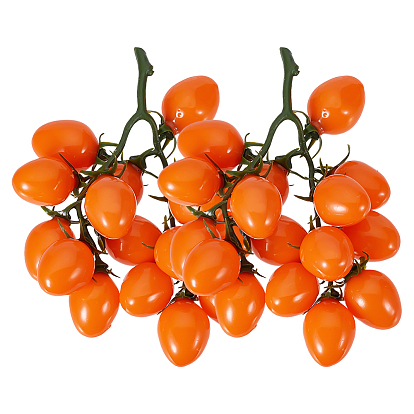 Tomate cherry de imitación de plástico, frutas artificiales, Para simular decoraciones de utilería