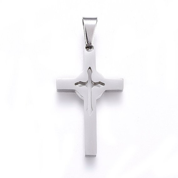 304 подвески из нержавеющей стали, с полым, крестик