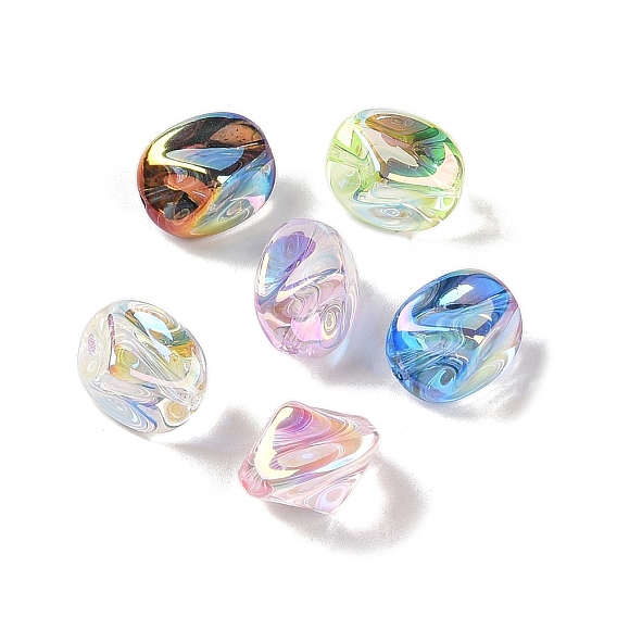 Акриловые бусины, имитация барокко под жемчуг, nuggest