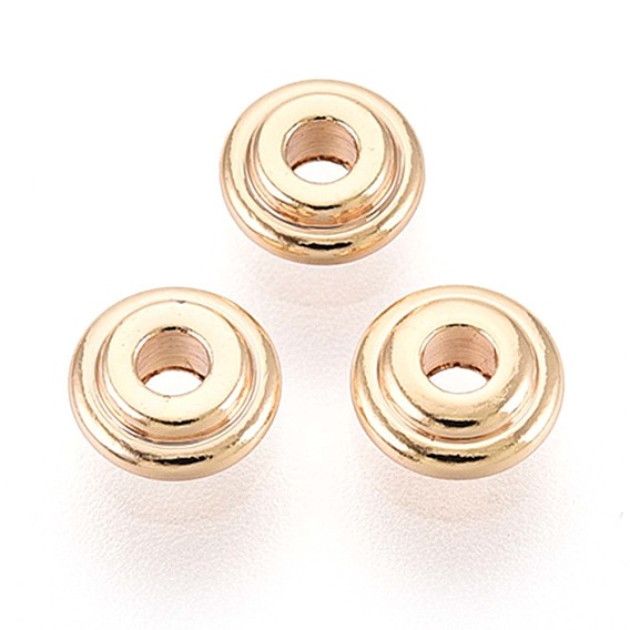 Spacer бисер латунные, без кадмия, без никеля и без свинца, плоско-круглые