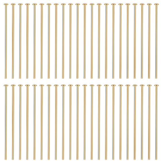 4 сумки латунные плоские головки штифтов, долговечный, для изготовления ювелирных изделий