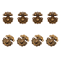Iron Lock Catch Clasps, with Screws, Jewelry Box Latch Hasp Lock Clasps