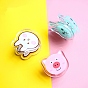 Cute Acrylic Clips, for Paper Document, School Office Supplies, Rabbit/Pig
