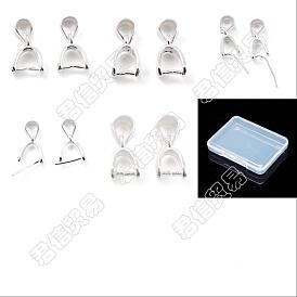 10 Stück 5 Stil 925 Sterling Silber Eispickel-Klemmösen