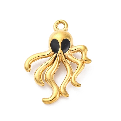 304 нержавеющей стальной эмали подвески, ионное покрытие (ip), реальный 18 k позолоченный, кальмар