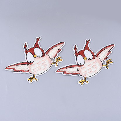 Computerized Embroidery Cloth Iron on/Sew on Patches, Appliques, Costume Accessories, Owl
