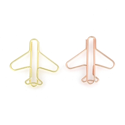 Airplane Shape Iron Paper Clips, Cute Paper Clips, Funny Bookmark Marking Clips