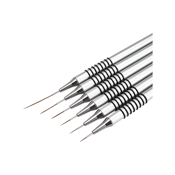 6шт. кисточек для ногтей, пластиковая кисточка для нейл-арта, кисть для ногтей