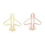 Airplane Shape Iron Paper Clips, Cute Paper Clips, Funny Bookmark Marking Clips