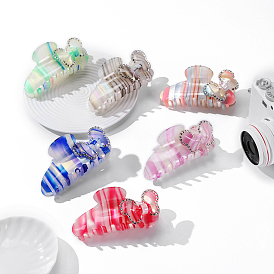 Заколки для волос в форме когтей из ацетата целлюлозы, аксессуары для волос для женщин и девочек, рыба