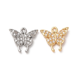 Латунные микро проложить кубического циркония подвески, бабочки прелести