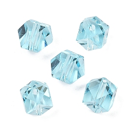Стекло имитация австрийских хрустальных бусин, многоугольник, граненые