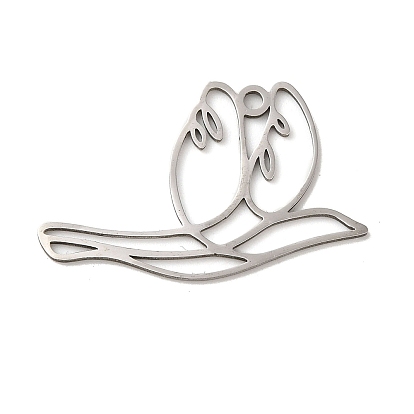 Pendentifs en acier inoxydable, pendentif oiseau colombe de la paix