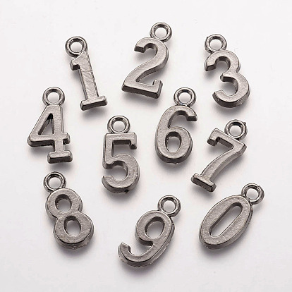 Alloy Pendants, Number, Gunmetal