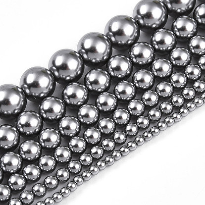 Выпечка из окрашенного перламутрового стекла жемчужные бусинки, круглые