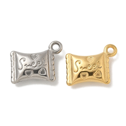 304 подвески из нержавеющей стали, конфета со словом сладкий шарм