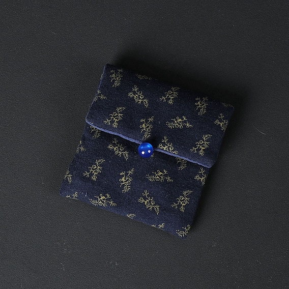 Прямоугольные тканевые мешочки на пуговицах, подарочная упаковка ювелирных изделий мешок для сережек упаковка браслета