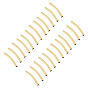 40Pcs Brass Curved Tube Beads