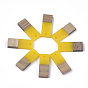 Resin & Walnut Wood Pendants, Rectangle
