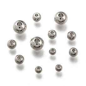 304 Stainless Steel Smooth Round Beads