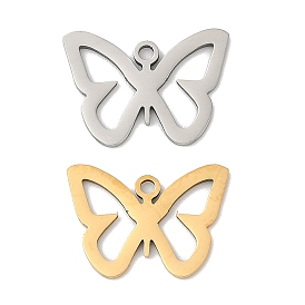 201 подвески из нержавеющей стали, бабочки прелести