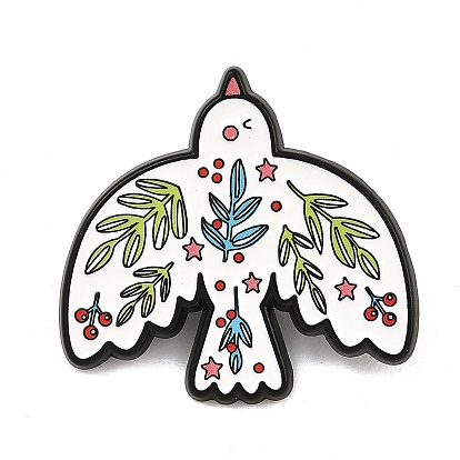Булавка для лацкана с цветочным рисунком, символом мира, краской для выпечки и сплавом., брошь-значок для рюкзака или одежды, чёрные
