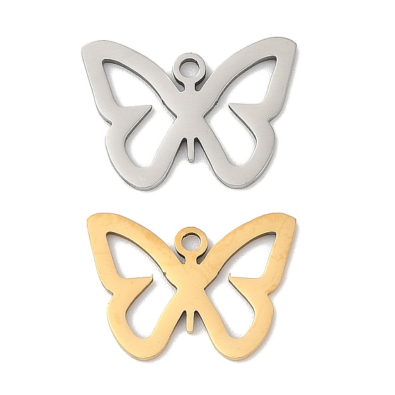 201 подвески из нержавеющей стали, бабочки прелести