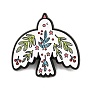Булавка для лацкана с цветочным рисунком, символом мира, краской для выпечки и сплавом., брошь-значок для рюкзака или одежды, чёрные