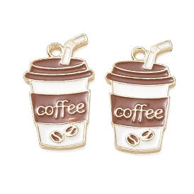 Colgantes de la aleación del esmalte, encantos de la taza de café