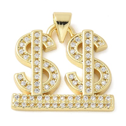 Латунные микро проложить кубический цирконий подвеска, без свинца и без кадмия, долговечный