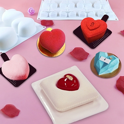 Heart DIY Food Grade Silicone Molds, For DIY Chiffon Cake Bakeware