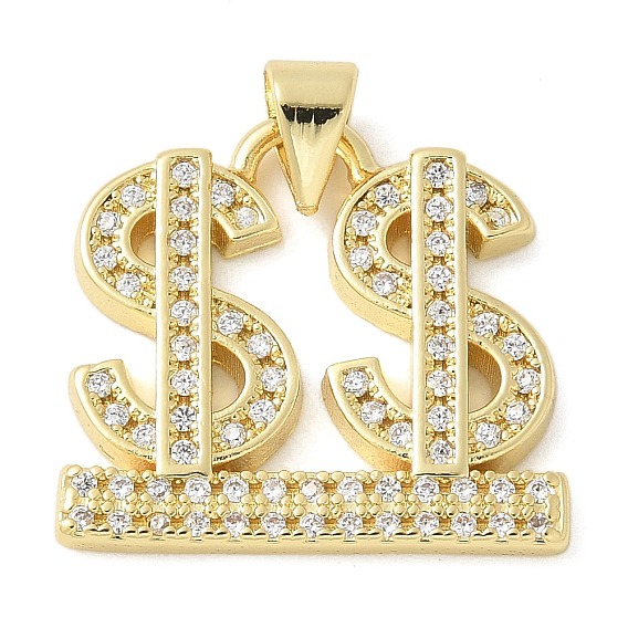 Латунные микро проложить кубический цирконий подвеска, без свинца и без кадмия, долговечный