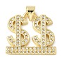 Латунные микро проложить кубический цирконий подвеска, без свинца и без кадмия, долговечный